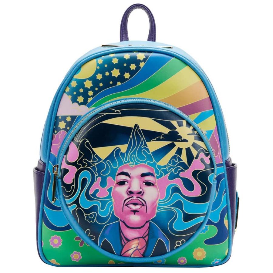 ラウンジフライ アメリカ 日本未発売 RS471878 Loungefly Jimi Hendrix Psychedelic Landscape Zip M