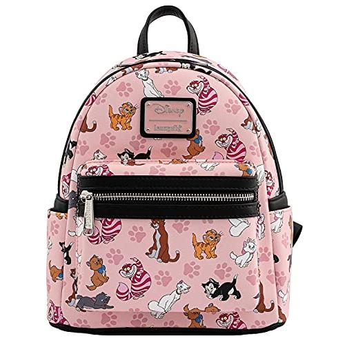 ラウンジフライ アメリカ 日本未発売 WDBK1569 Loungefly Disney Cats Mini-Backpack Handbag All Ov