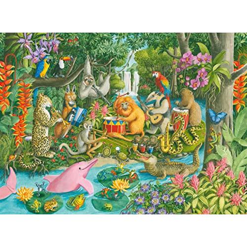 ジグソーパズル 海外製 アメリカ 13367 Ravensburger Rainforest River Band 100 Piece XXL Jigsaw Puz