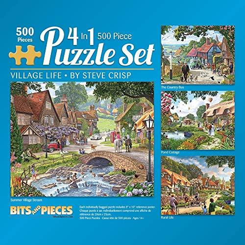 ジグソーパズル 海外製 アメリカ 47008 Bits and Pieces ? 4-in-1 Multi-Pack 500 Piece Jigsaw Puzz
