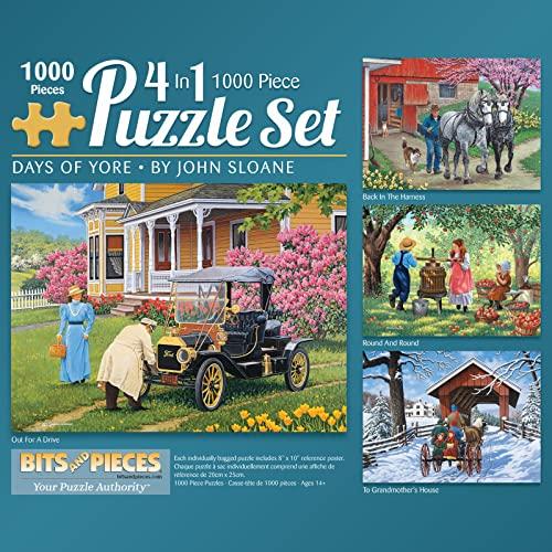 ジグソーパズル 海外製 アメリカ 47120 Bits and Pieces - 4-in-1 Multi-Pack - 1000 Piece Jigsaw Puz