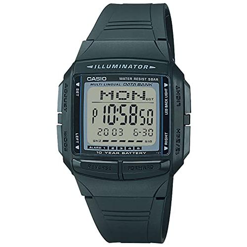 腕時計 カシオ メンズ DB-36-1AJH Casio Collection Standard Digital Resin Series Wrist Watch, Data Bank｜maniacs-shop