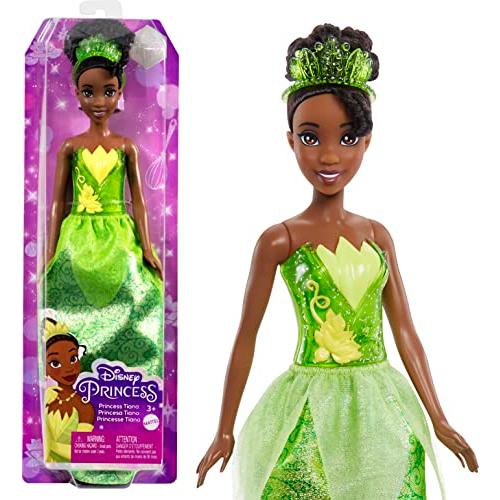 バービー バービー人形 HLW04 Mattel Disney Princess Dolls,Tiana Posable Fashion Doll with Sparkling C