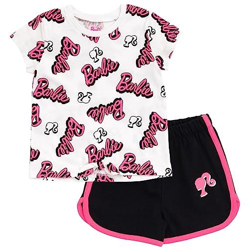 バービー バービー人形 P-G3E9092BR Barbie Toddler Girls T-Shirt and Dolphin Active Shorts Outfit Set