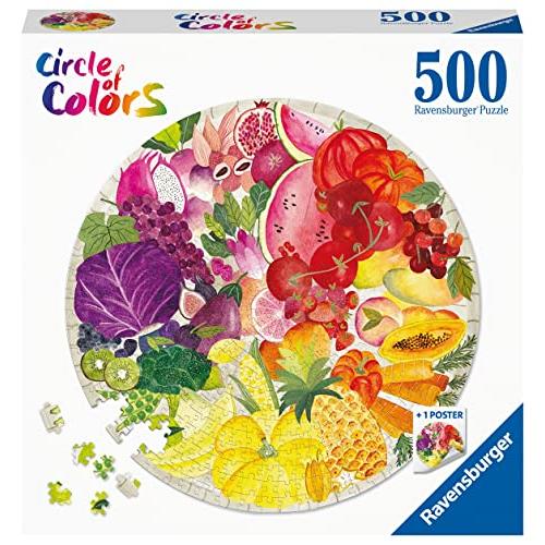 ジグソーパズル 海外製 アメリカ 17169 Ravensburger Circle of Colors: Fruits and Vegetables 500 Pi