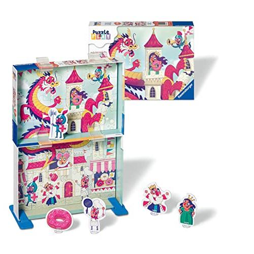 ジグソーパズル 海外製 アメリカ 05595 Ravensburger Puzzle & Play: The Donut Dragon 2 x 24 Piece J