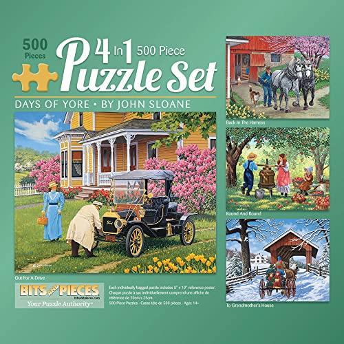 ジグソーパズル 海外製 アメリカ 47119 Bits and Pieces ? 4-in-1 Multi-Pack 500 Piece Jigsaw Puzz
