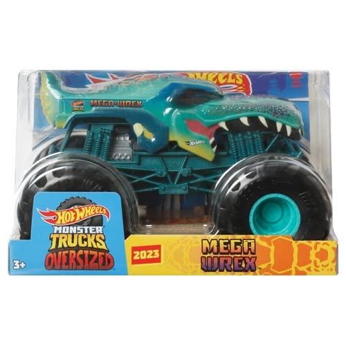 ホットウィール マテル ミニカー FYJ83 Hot Wheels Monster Truck Oversize 2023 MEGA WREX， FYJ83