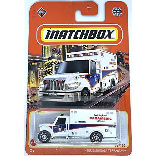 ホットウィール マテル ミニカー HFP55 Matchbox 2022 - International Terrastar - Paramedic - Ambul