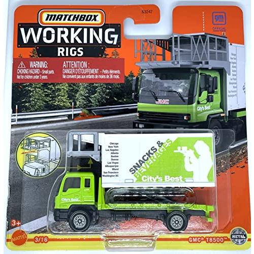 ホットウィール マテル ミニカー 3/16 Matchbox 2022 - Working Rigs Wave 2 - GMC T8500 #3/16 - Snac