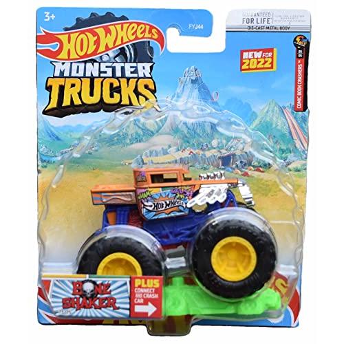 ホットウィール マテル ミニカー FYJ44 Hot Wheels Monster Trucks Bone Shaker - Plus Connect and Cr