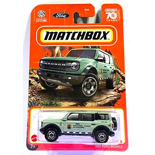 ホットウィール マテル ミニカー Matchbox - Ford Bronco - 2021 - National Parks - Matchbox 70 Year