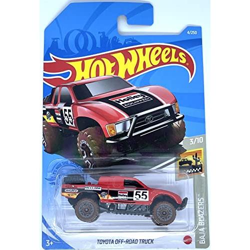 ホットウィール マテル ミニカー Hot Wheels - Toyota Off-Road Truck - Baja Blazers 3/10 [red] 4/25