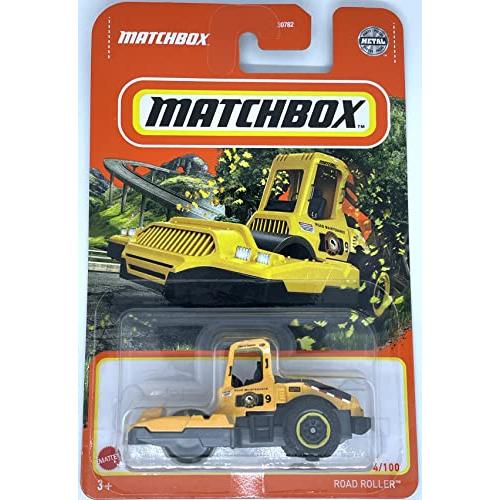 ホットウィール マテル ミニカー Matchbox 2022 - Road Roller - 4/100 - Construction Vehicle