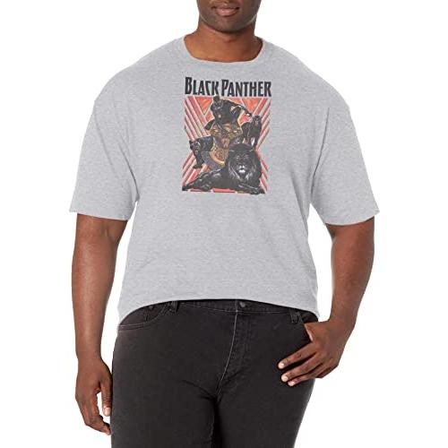 Tシャツ キャラクター ファッション MARV1472-20001007 Marvel Big & Tall Classic Panthers of Black