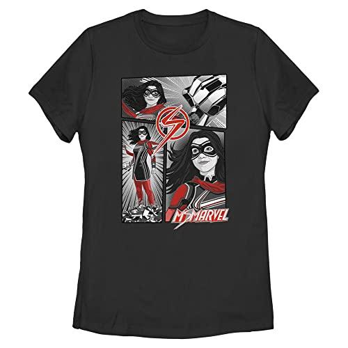 Tシャツ キャラクター ファッション MLMM0014-70001004 Marvel Ms Panel Women's Short Sleeve Tee Sh