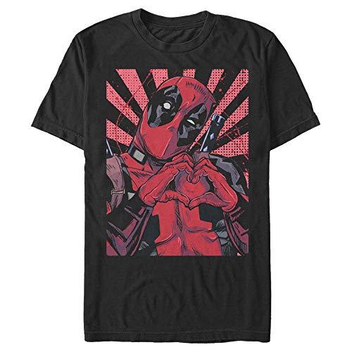 Tシャツ キャラクター ファッション MARV1426-10001001 Marvel Men´s Close Heart Pool， Black， xx-La