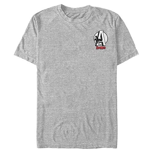 Tシャツ キャラクター ファッション MARV3488-20001007 Marvel Big & Tall Classic Antman Badge Men'