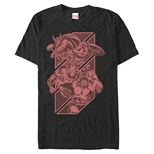 Tシャツ キャラクター ファッション MARV0668-20001007 Marvel Big & Tall Classic Tonal Avengers Me