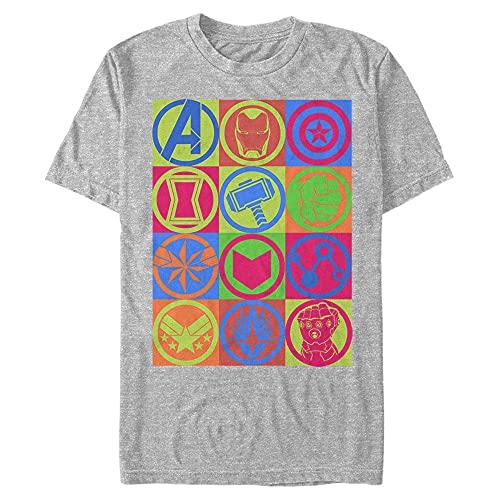 Tシャツ キャラクター ファッション MARF2816-10001006 Marvel Men's Universe Endgame Icons T-Shirt