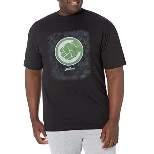Tシャツ キャラクター ファッション MARV2697-20001007 Marvel Big & Tall Classic Hulk Hex Men's To