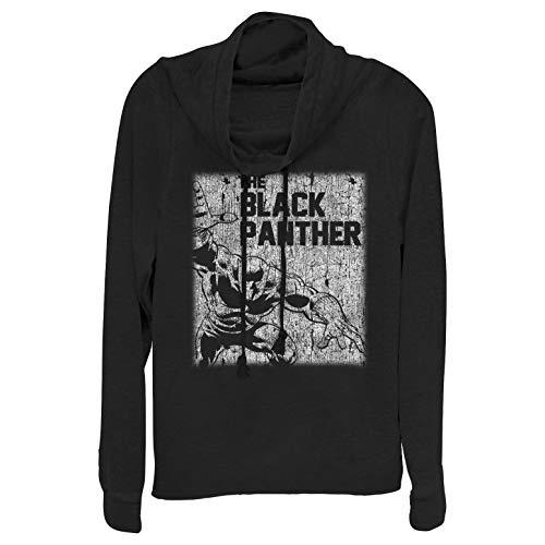 Tシャツ キャラクター ファッション MARV0127-60046014-BLACK-XS Marvel Classic BlackPanther Chalk
