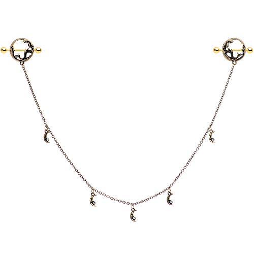 ボディキャンディー ピアス アメリカ 68187 Body Candy Women 14G PVD Steel Nipplering Piercing Mo