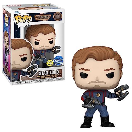 ファンコ FUNKO 図形 73641 Funko POP Vinyl Marvel: GOTG3 - Star-Lord -Bobblehead, Glow インチ The Da