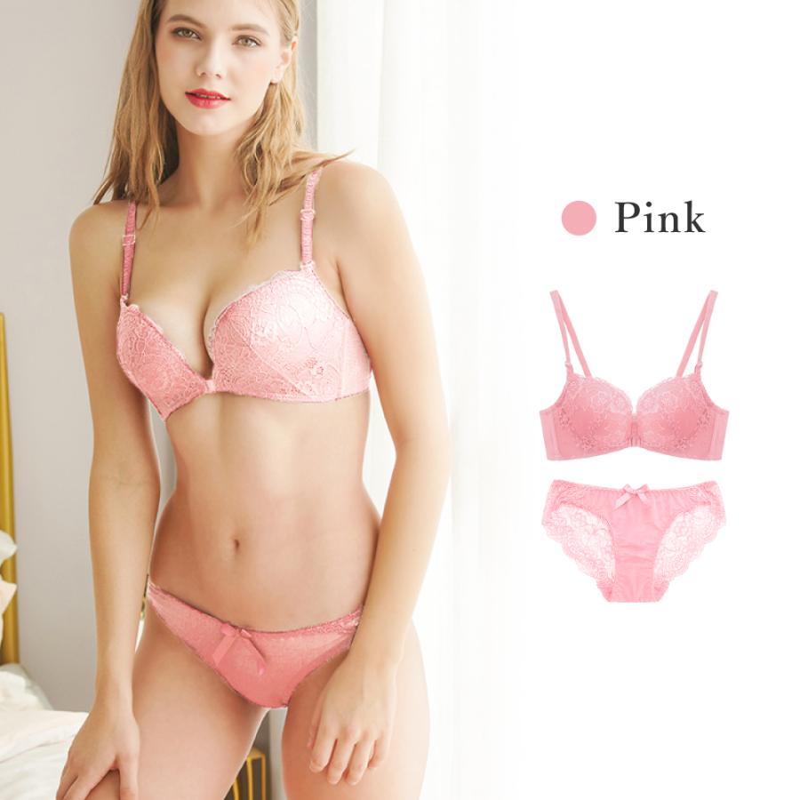 フロントホック ブラ ショーツ 上下セット ブラショーツセット