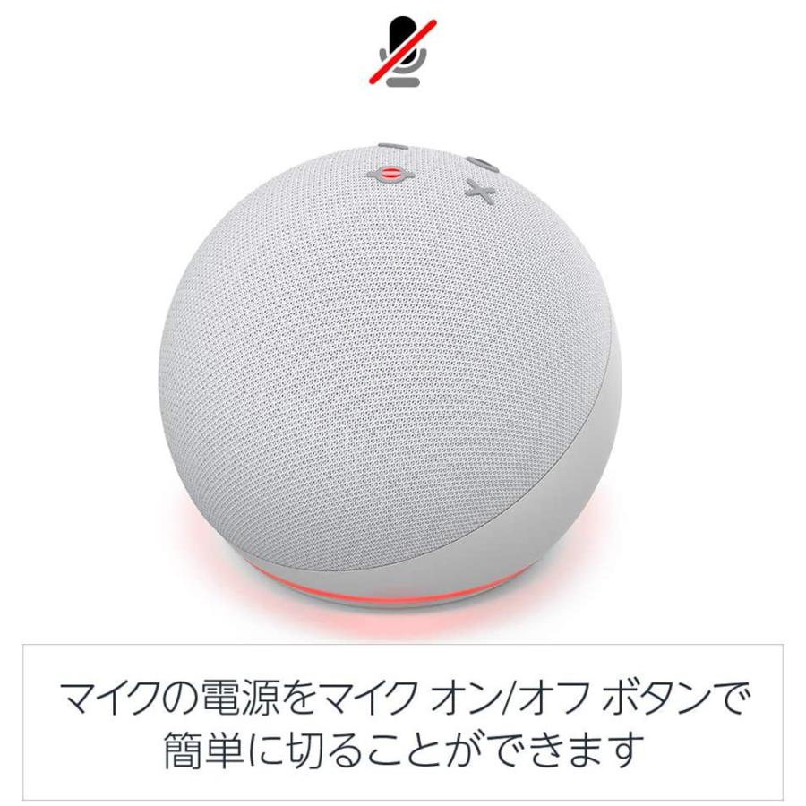 新品未開封 Echo Dot with Clock 4世代 グレーシャーホワイト Echo Dot (エコードット) 第4世代 グレーシャーホワイト スマート