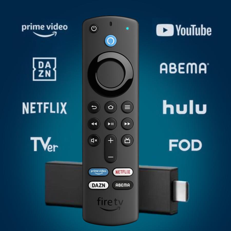 Fire TV Stick 第3世代 Alexa対応音声認識リモコン(第3世代)付属