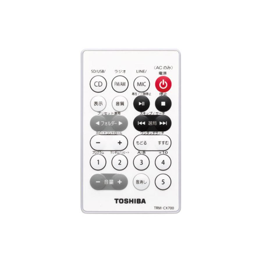 東芝 ラジオ CD SD/USB 簡単録音 大型液晶パネル搭載 TY-CX700