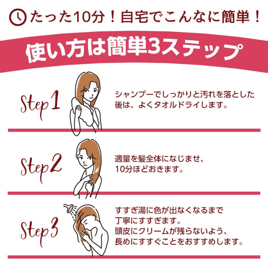 ヘアカラートリートメント 林檎の恵 一花 3本セット 白髪染め ブラック