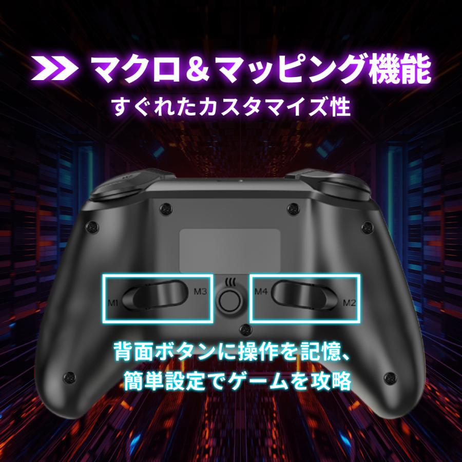 HELEC Switch コントローラー 背面ボタン LED搭載 プロコン