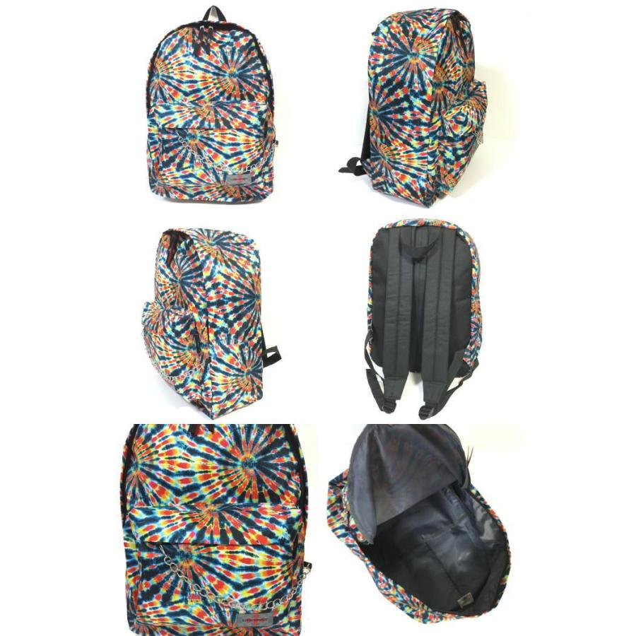 タイダイ 総柄リュック ナイロン製 バックパック デイパック レゲエ