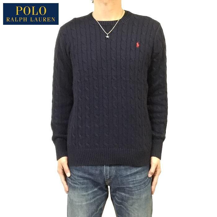 Polo Ralph Lauren ケーブル編みニット XL ネイビー POLO RALPH LAUREN（ポロ・ラルフローレン） ポロ ラルフローレン
