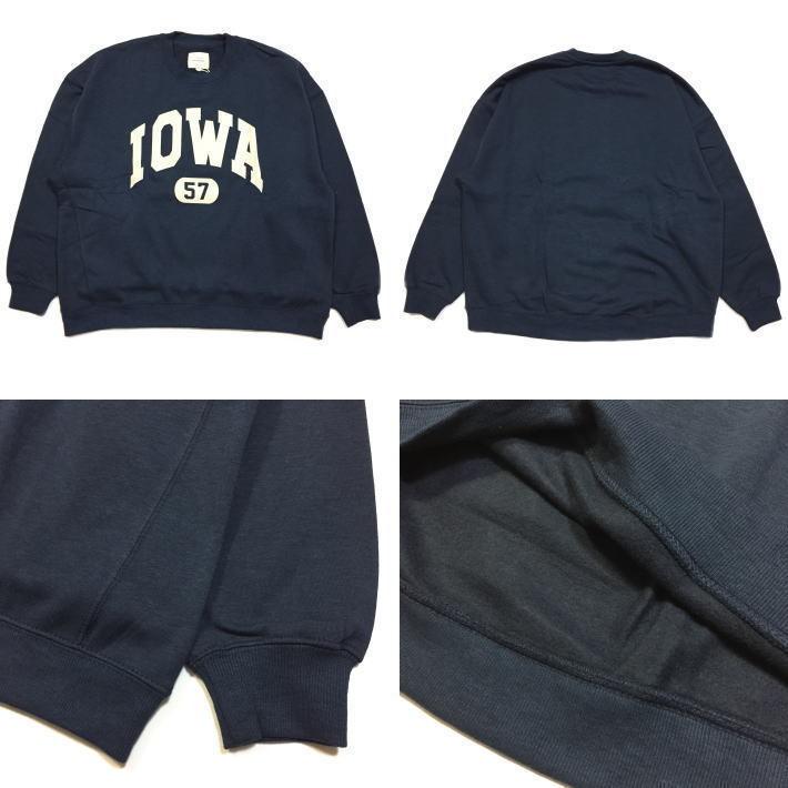 CORISCO（コリスコ） IOWA アイオワ カレッジ 裏起毛 BIGトレーナー