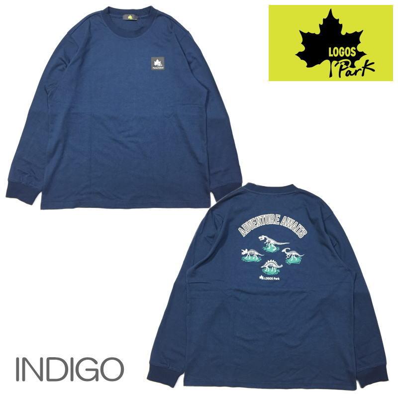 LOGOS ロゴス Tシャツ 長袖Tシャツ LOGOS Park ロゴスパーク 恐竜 化石 バックプリント ロンT ユニセックス アウトドア キャンプ ストリート タウンユース | LOGOS | 05
