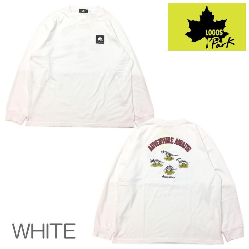 LOGOS ロゴス Tシャツ 長袖Tシャツ LOGOS Park ロゴスパーク 恐竜 化石 バックプリント ロンT ユニセックス アウトドア キャンプ ストリート タウンユース | LOGOS | 07