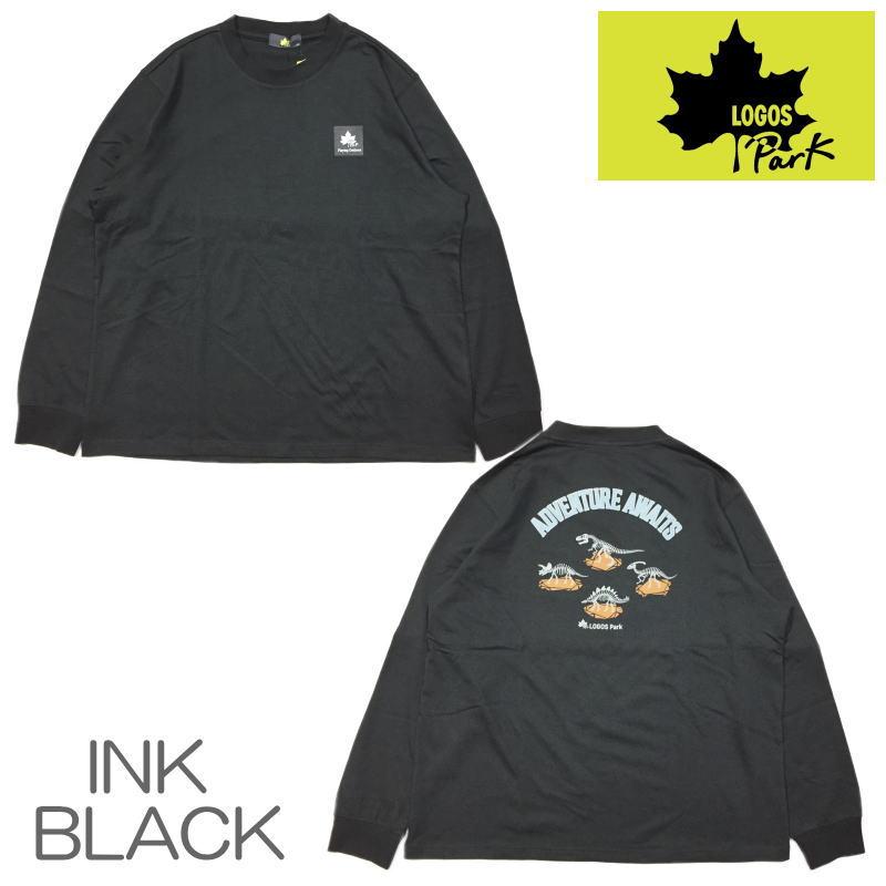 LOGOS ロゴス Tシャツ 長袖Tシャツ LOGOS Park ロゴスパーク 恐竜 化石 バックプリント ロンT ユニセックス アウトドア キャンプ ストリート タウンユース | LOGOS | 09
