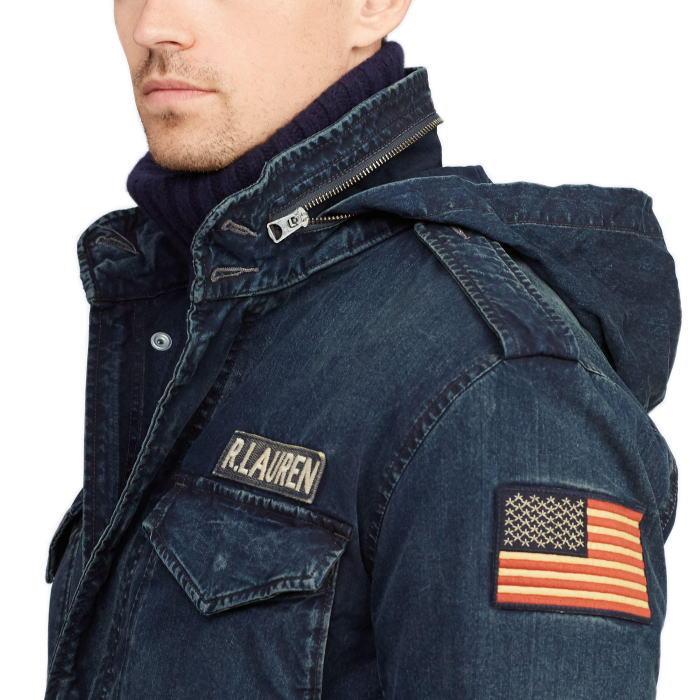 POLO RALPH LAUREN ポロ ラルフローレン デニム フィールド ジャケット M-65 ミリタリージャケット DENIM ...