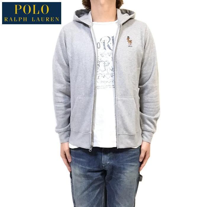 POLO RALPH LAUREN メンズＭ相応 ポロ ラルフローレン ポロベア & Big Pony フリース ジップアップ フーディー スウェット パーカー ポロベアー｜mankichi1978｜03