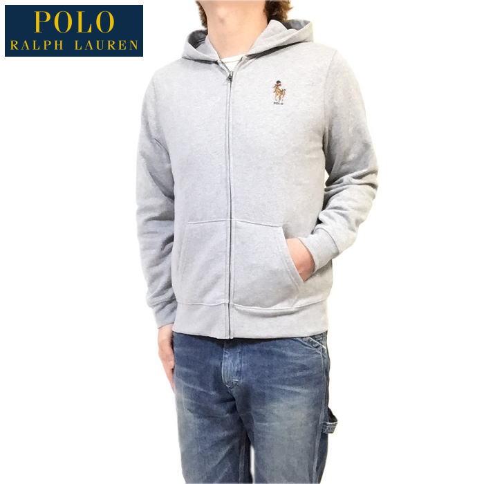 POLO RALPH LAUREN メンズＭ相応 ポロ ラルフローレン ポロベア & Big Pony フリース ジップアップ フーディー スウェット パーカー ポロベアー｜mankichi1978｜05