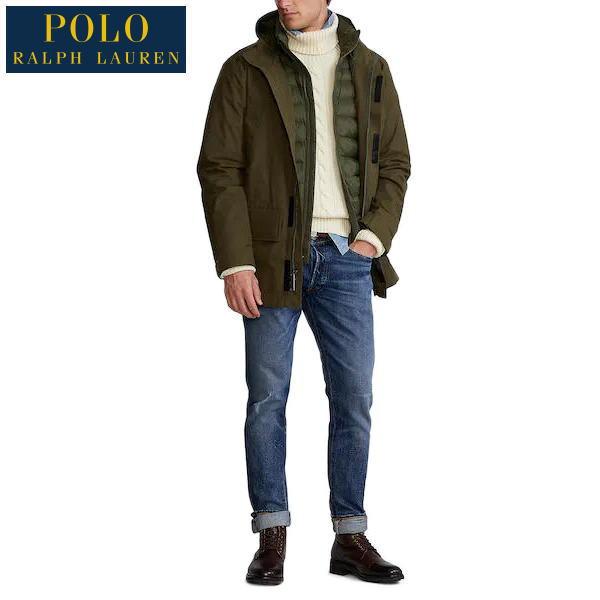 POLO RALPH LAUREN ポロ ラルフローレン USモデル 日本未発売カラー ツイル フーデッド コート ＆ キルテッド ライナー 3-1  FIELD MEN'S JACKET