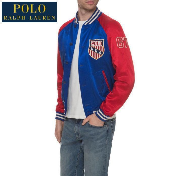 POLO RALPH LAUREN ポロ ラルフローレン サテン バーシティ POLO RALPH LAUREN ポロ ラルフローレン サテン バーシティ