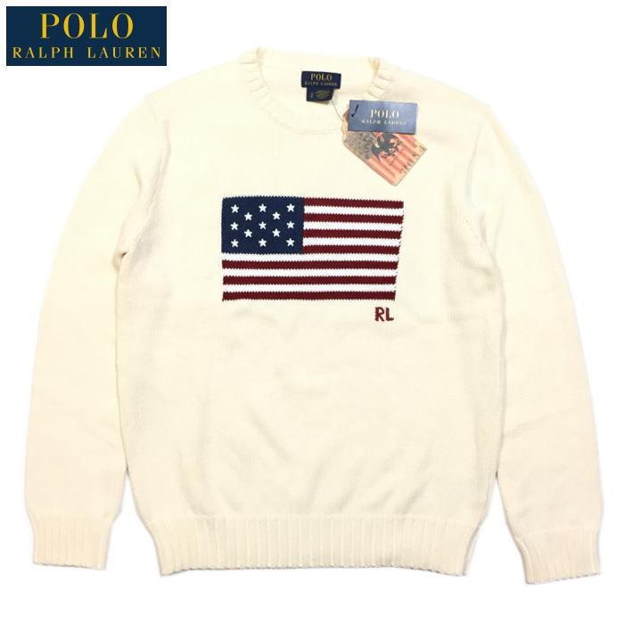 POLO RALPH LAUREN アイコニック フラッグ 星条旗 ニット