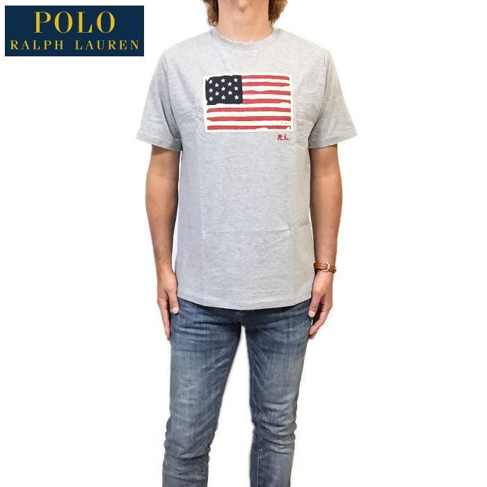 POLO RALPH LAUREN　ポロ ラルフローレン 星条旗 US フラッグ コットン ジャージー Tシャツ　ボーイズＸＬ　RL刺繍　ヘザーグレー  : rl-usflag-gray-t : Vespucci - 通販 - Yahoo!ショッピング