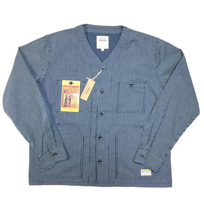 【美品】SMITH'S スミス ヒッコリー カバーオール ワークジャケット 美品】SMITH'S スミス ヒッコリー カバーオール ワーク