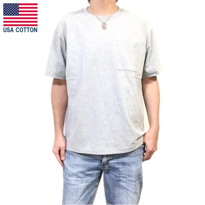 USAコットン 5.6オンス ヘビーウェイト コットンポケット付き Tシャツ アメリカ製 COTTON 100％ ビッグシルエット 綿100