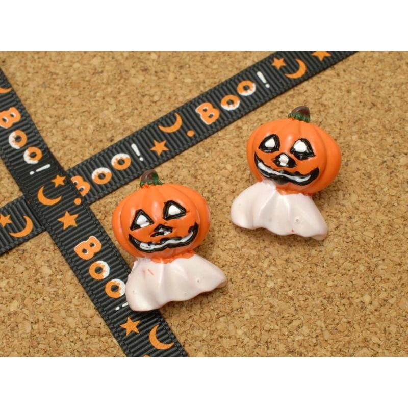 Ub デコパーツ ハロウィン かぼちゃ頭のゴースト 2個 まんま母さんのりぼん 通販 Yahoo ショッピング